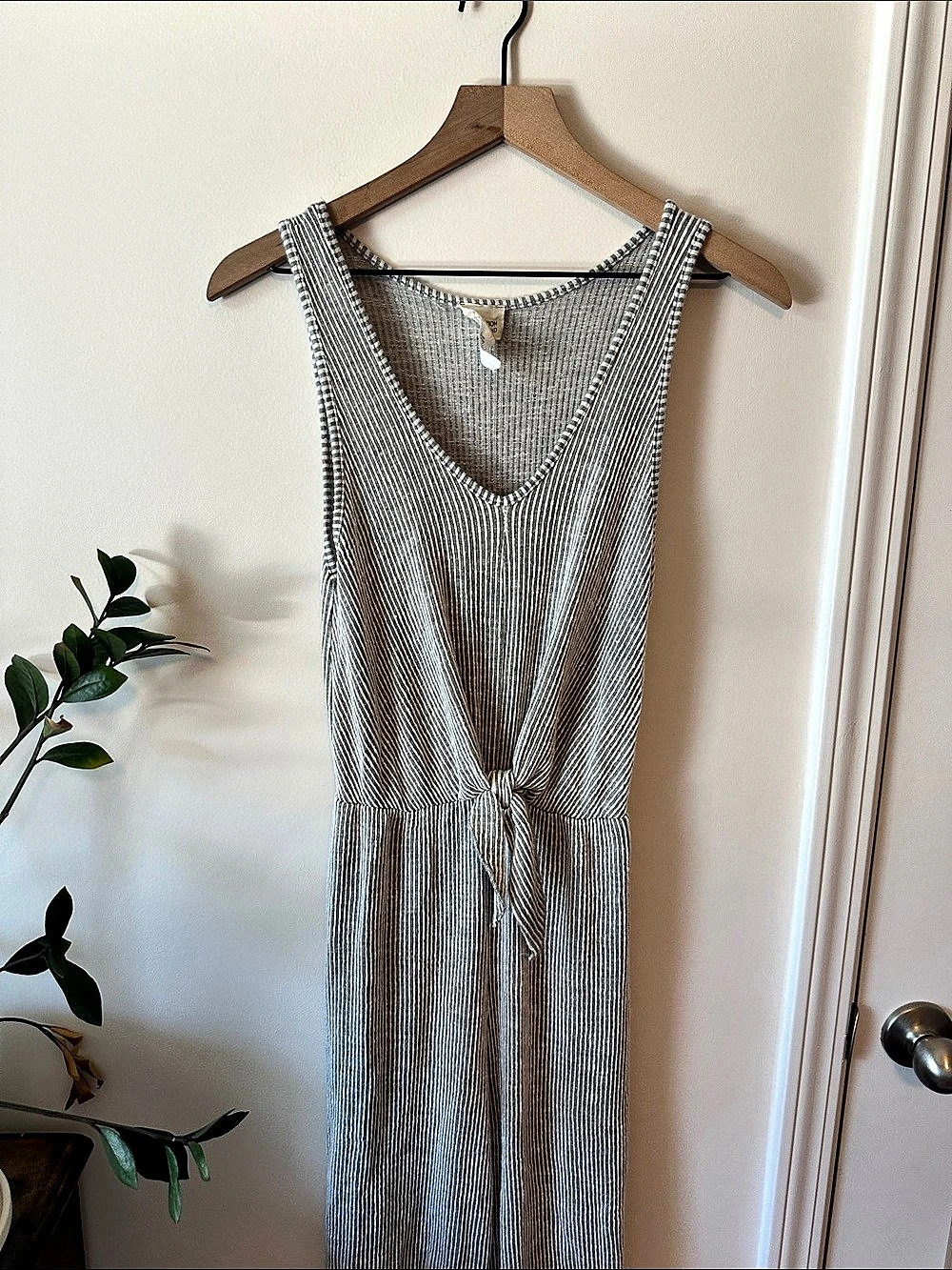 Caution to the Wind Striped Jumpsuit